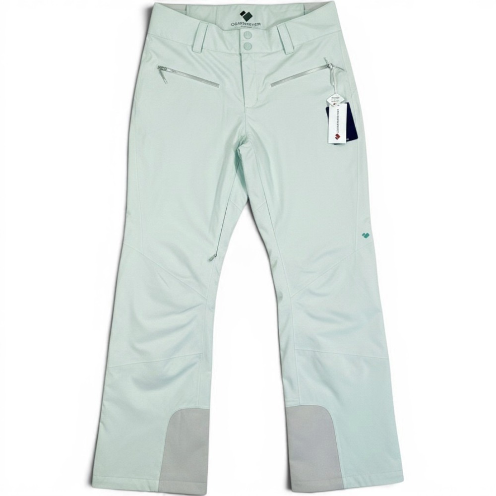 OBERMEYER Bliss Ski Pants Womens 12 Mint Green Winter Snow Sport Water-Resistant - Picture 3 of 11